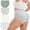 ‌Frosted Turquoise, variant on INNERSY Women's Plus Size XL-5XL Cotton Underwear High Waisted Briefs Panties 4-Pack (2XL,Beige)