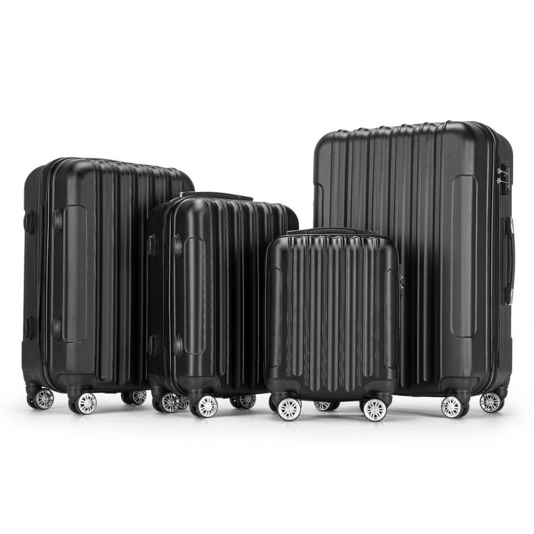 Ktaxon 4-Piece Expandable Hard Suitcase Luggage Set with TSA Lock