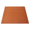 thumbnail image 5 of Rugsotic Carpets Eco-Friendly Woven Hand Woven Kilim Flat Weave Dark Orange Solid Area Rug, 10'x10' Square, Antimicrobial, 5 of 5
