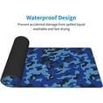 thumbnail image 2 of Dark Blue Camouflage Large Mouse Pads Rectangle Long Extended Big Stitched Edge Gaming Mousepad with Non-Slip Rubber Base for Desktop Laptop Keyboard 31.5 X 11.8 Inch, 2 of 6
