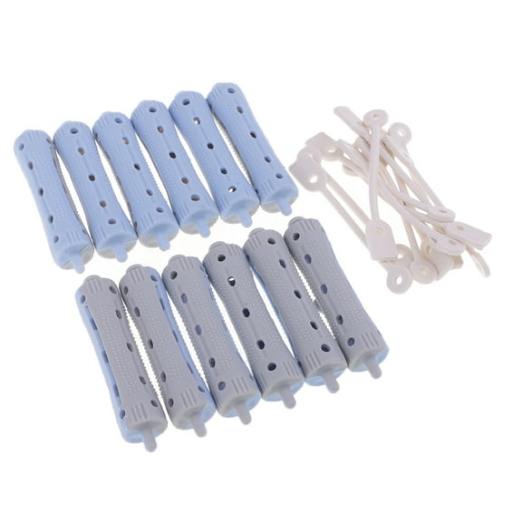 12pcs Perming Rods Rollers For Curling Waves All Size Hair Styling 7 x 1.7cm