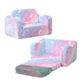 thumbnail image 1 of Sofá para niños pequeños MeMoreCool con unicornio luminoso, silla convertible, 1 of 8