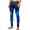 Blue, variant on Men’s Tribal Print Compression Leggings, Breathable Long Print Pants for Sports, Running & All-Season Wear Blue L