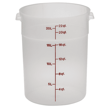 Cambro Translucent 22 qt. Round Food Container