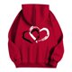 thumbnail image 5 of WILLBEST Sudadera de Mujer, Estilo Casual, con Capucha Estampada, Ideal para El Día de San Valentín Sudadera Holgada XX-Grande, 5 of 5
