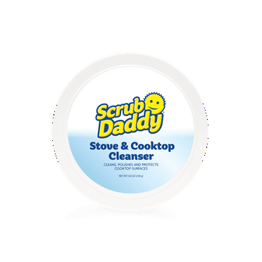 Scrub Daddy Stovetop Cleaner Cleaning Paste  & Scrub Mommy Cleaning Sponge, Powerful Stovetop Cleaning Solution