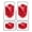 Cube Isolated, variant on 4-Piece Car Floor Mats Set, Cute Bear Heart Crystal Velvet Automotive Front & Rear Floor Liners, Universal Fit for Car, Truck, SUV
