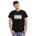 thumbnail image 2 of TotallyTornI STRAIGHT OUTTA QUARANTINE Novelty Sarcastic Funny Mens Graphic T Shirts, 2 of 5