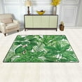 thumbnail image 2 of GZHJMY Tropical Leaves Non Slip Area Rug for Living Dinning Room Bedroom Kitchen, 1.7 ' x 2.6'(20 x 31 Inches / 50 x 80 cm), Tropical Palm Tree Nursery Rug Floor Carpet Yoga Mat, 2 of 6