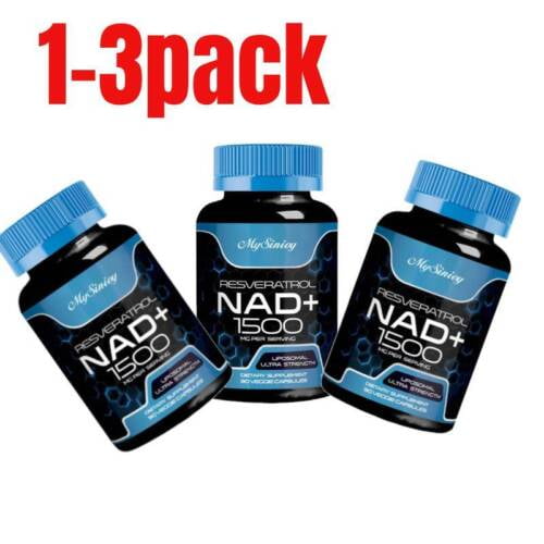 NAD+ 1500 mg - Resveratrol, suplemento antioxidante para la reparación del ADN, el corazón y el antienvejecimiento NUEVO Mejor