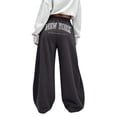 thumbnail image 3 of New York Graphic Baggy Sweatpants Trendy Wide Leg Y2k Bow Sweatpants Elastic Waist Drawstring Comfort Sweat Pants for Women, 3 of 8