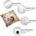 thumbnail image 4 of JRXY Throw Pillow Covers Set of 2 Squirrel Cute Autumn Animals Decorative Pillow Covers for Couch Nature Woodland Forest Fall Outdoor/Indoor Soft Cushion Covers for Sofa Home 22x22in, 4 of 6