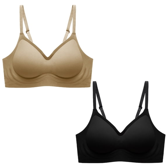 Back button adjustable shoulder strap gathers seamless underwear