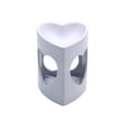 thumbnail image 1 of Calentador Quemador De Incienso Quemador De Aceite Esencial De Cerámica Blanca Cera Patrón De Corazón De Melocotón De Tres Lados Titular De Luz De Té Difusor De Aroma De Vela Monstrate HA017433-00, 1 of 6