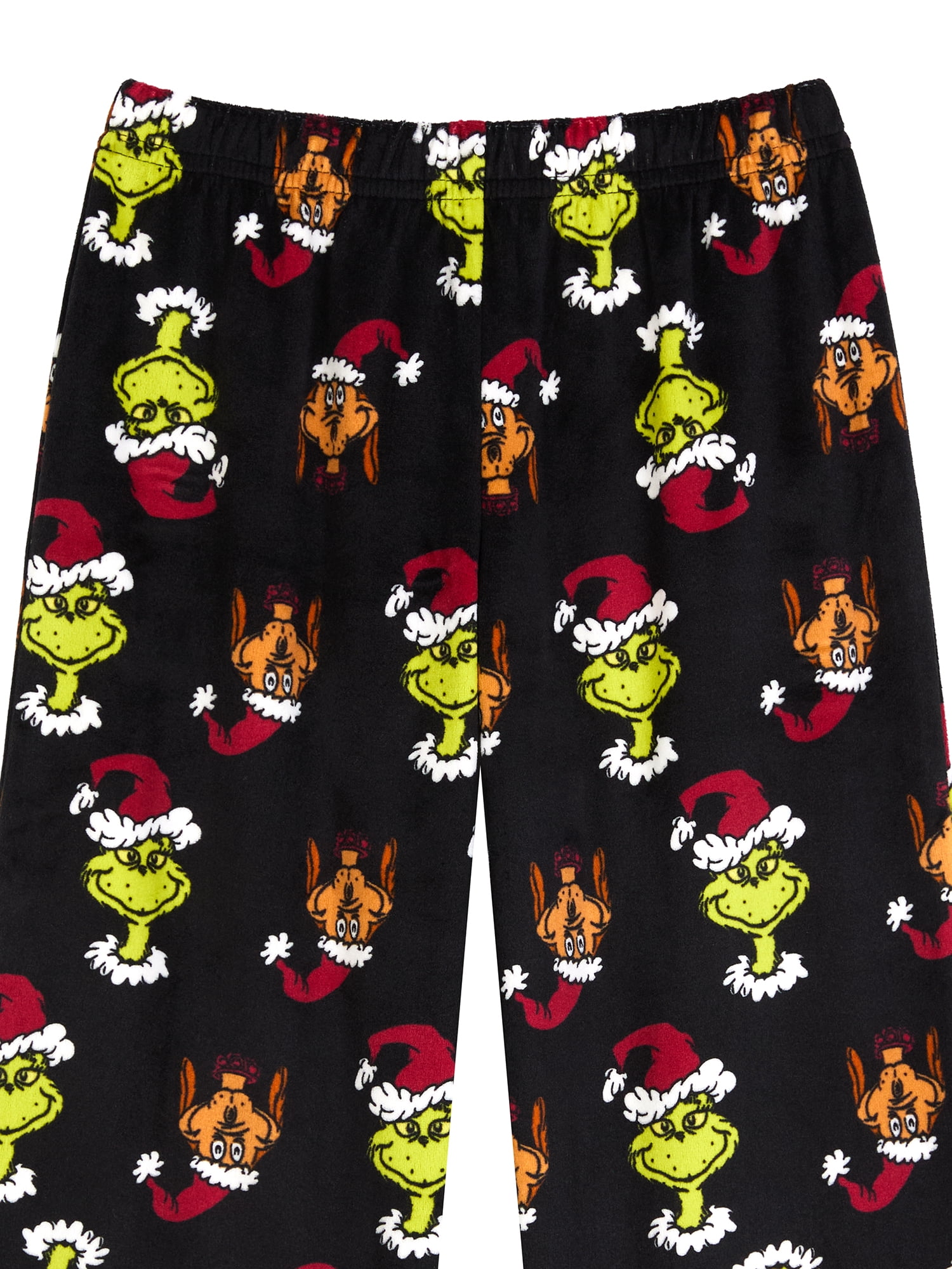 Grinch Boys Short Sleeve Sleep Top and Pants Pajama Set, 2-Piece, Sizes 4-12