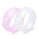 thumbnail image 3 of Guardurnaity Juego de anillos de pareja de cerámica: anillos de boda de cerámica elegantes y de moda para accesorios de mujer Ropa, zapatos y accesorios Miscelánea blanco Tamaño#6, 3 of 6
