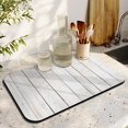 thumbnail image 3 of Diatom Ooze Coffee Drying Mat - 19.5x12in - Rustic Wood Floral Design for Elegant Kitchen Countertops, 3 of 7