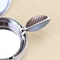 thumbnail image 6 of 2pc Portable Pocket Ashtray/Vehicle Cigarette Ashtray, STONCEL Mini Stainless Steel Ashtray with Key Chain and Cigarette Snuffer, Modern Ash Holder for Outdoor Use (Colored Pattern), 6 of 7