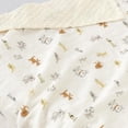 thumbnail image 4 of CREVENT Soft Warm Animals Muslin Cotton Minky Baby Receiving Blanket, 4 of 7