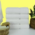 thumbnail image 2 of Toallas Chakir Turkish Linens, 100% algodón, 4 piezas, para baño, color blanco, 2 of 6