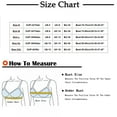 thumbnail image 4 of Bvxeep Women's Front Closure Middle-Aged Soft Plus Size Wirefree Style Bra Print Daily Bra, 4 of 6