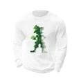 thumbnail image 4 of VBTAPA Mens St. Patricks Day T Shirts Shamrock Print Tshirt Clover Graphic Tee Long Sleeve St Patty's Day Waffle Tshirts White M, 4 of 6
