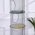 thumbnail image 4 of Kids Storage Net-Green, Foldable Mesh Basket Hanging Toy Storage for Stuffed Animal Toys Small Clothes, 4 of 5