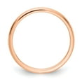 thumbnail image 2 of Real 14kt Rose Gold 1.2mm Half Round Stackable Band Size: 6; for Adults and Teens; for Women and Men, 2 of 4