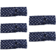 thumbnail image 1 of Bandas elásticas para la cabeza con estampado floral de lunares anchos, bandas para el cabello trenzadas con nudos cruzados, 1 of 5