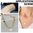 thumbnail image 7 of 1box 60pcs Brass Long-Lasting Brushed Flat Round golden 9x0.4mm Hole: 1mm, 7 of 7
