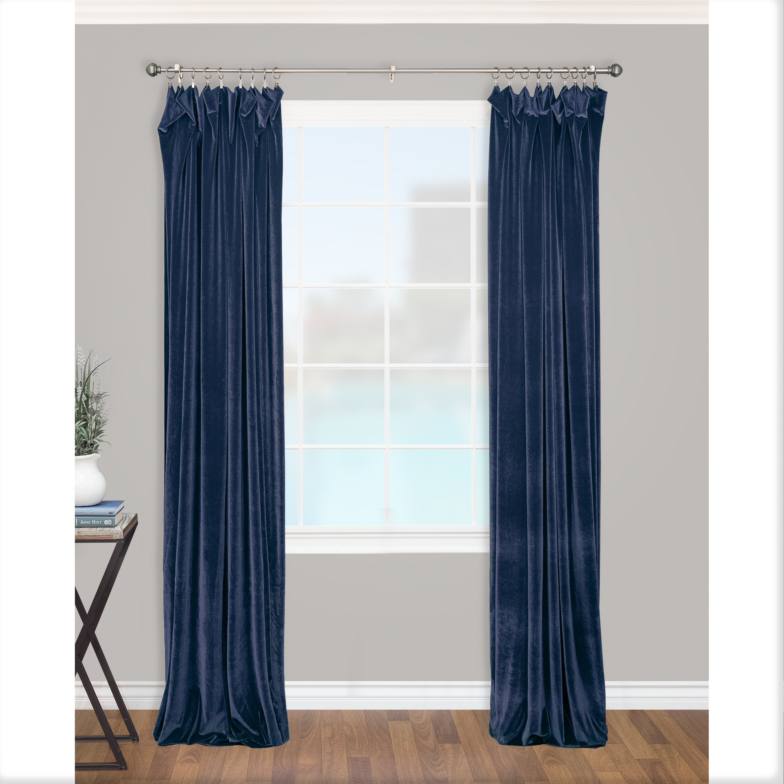 Montevilla Facets 5/8" Telescoping Curtain Rod Set