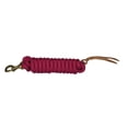 thumbnail image 2 of 5/8" X 10" Hilason Western Horse Cowboy Braided Lead Rope W/ Snap Raspberry, 2 of 2