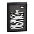 thumbnail image 1 of Visol Products Zebra Leather Stainless Steel Flask Gift Set, 1 of 2
