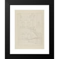 thumbnail image 2 of Augustus Charles Pugin 19x24 Black Modern Framed Museum Art Print Titled - Study for the Hall and Staircase, British Museum, from Microcosm of London (C. 1808), 2 of 5