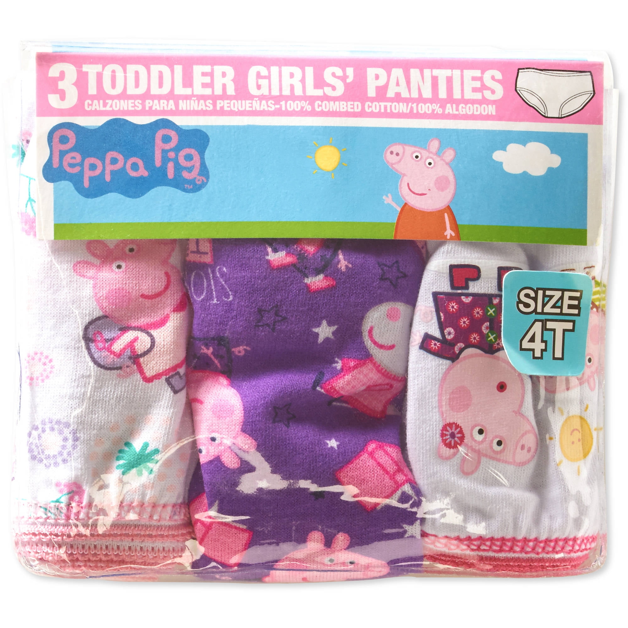 Set of 3 Peppa Pig Toddler Girls Underwear