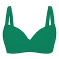 thumbnail image 4 of Baqcunre Plus Size Swimwear, Women Underwire Bikini Top Swim Top Bra Padded Swimsuit Tops 2025 Bathing Suit Tops Green XS, 4 of 4