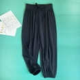 thumbnail image 4 of HAOYUNL 3-14Y Kids Jogger Pants Teen Ultra-Thin Anti-Mosquito Pants Little Big Girls' Summer Girls' Pants Ice Silk Bunches Lantern Pants, 4 of 6