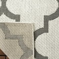 thumbnail image 4 of SAFAVIEH Machine Washable Rug Indoor/Outdoor Bermuda Collection - Bermuda Abraham Geometric Quatrefoil Indoor/Outdoor Runner Rug Ivory/Grey, 2' x 8', 4 of 7