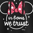 thumbnail image 3 of Disney - Minnie Mouse - In Bows We Trust - Juniors Cropped Pullover Hoodie, 3 of 5
