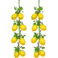 thumbnail image 1 of Faux Lemon Decoration, Artificial Lemons With Green Leaves And Creative Design, Eco-Friendly Material For Home Decoration And Photography Props (2Pcs), 1 of 8