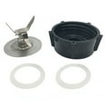 thumbnail image 1 of Amdohai 4-blade Ice Crusher + Blender Jar Base + 2Pcs Rubber O-Ring Gaskets Replacement Parts Replacement for Oster Blender, 1 of 8