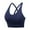 Blue, variant on TTUHYWXI Seamless Bras for Women Wirefree Full Coverage Padded Bra Criss-Cross Back Smoothing Bra Comfort Sleep Bralettes (White, L)