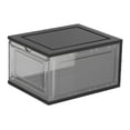thumbnail image 3 of Caja de almacenamiento de zapatos, vitrina apilable, ahorradora de espacio con puerta transparente, organizador de zapatos para sandalias, familias,, 3 of 8