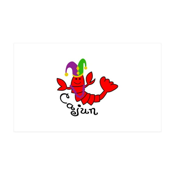CafePress - MARDI GRAS CAJUN CRAWFISH Wall Decal - 35x21 Wall Decal