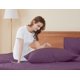 thumbnail image 2 of Juego de fundas de almohada con diseño de girasol, 100% algodón, tamaño queen, color morado, x2, 2 of 9