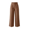 thumbnail image 6 of Abomasnow Women's Plus Size Dressy Pants High Waisted Straight Leg Pants Work Office Business Casual Pull on Stretchy Pants with Pockets, 6 of 6