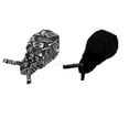 thumbnail image 1 of LOVIVER 2 Pièces Cuisine Chef Pirate Chapeau Cravate Dos Foulard, Femme, 1 of 7