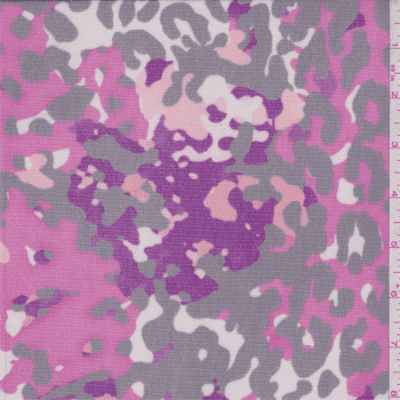 Pink/Grey Cheetah Print Mesh Knit, Fabric Sold By the Yard - Walmart.com