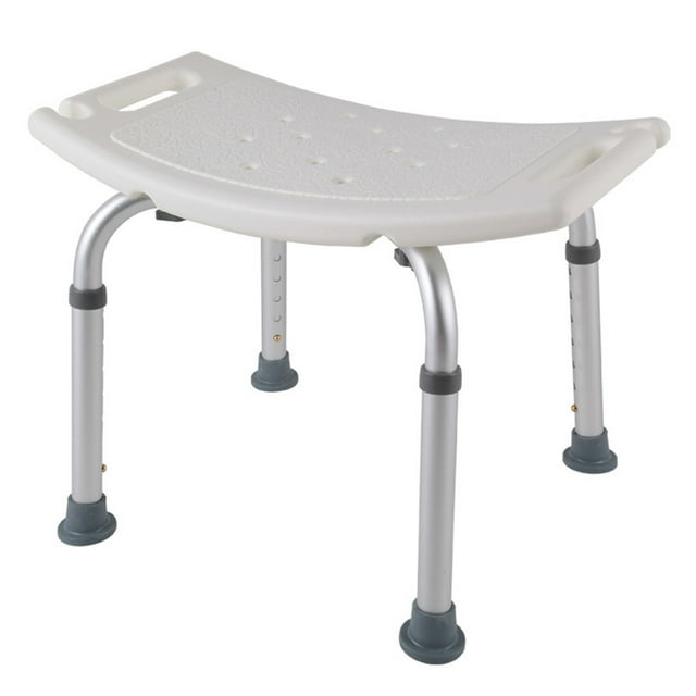 Banco de ducha de baño Taburete de ducha de altura ajustable Asiento de ducha de baño ligero Silla d TOMSHOO Banco de ducha