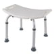 thumbnail image 1 of Silla de baño ajustable en altura para adultos mayores y embarazadas, color blanco, fabricada en aleación de aluminio resistente, con soporte para ducha manual y capacidad de carga de 136 kg., 1 of 7
